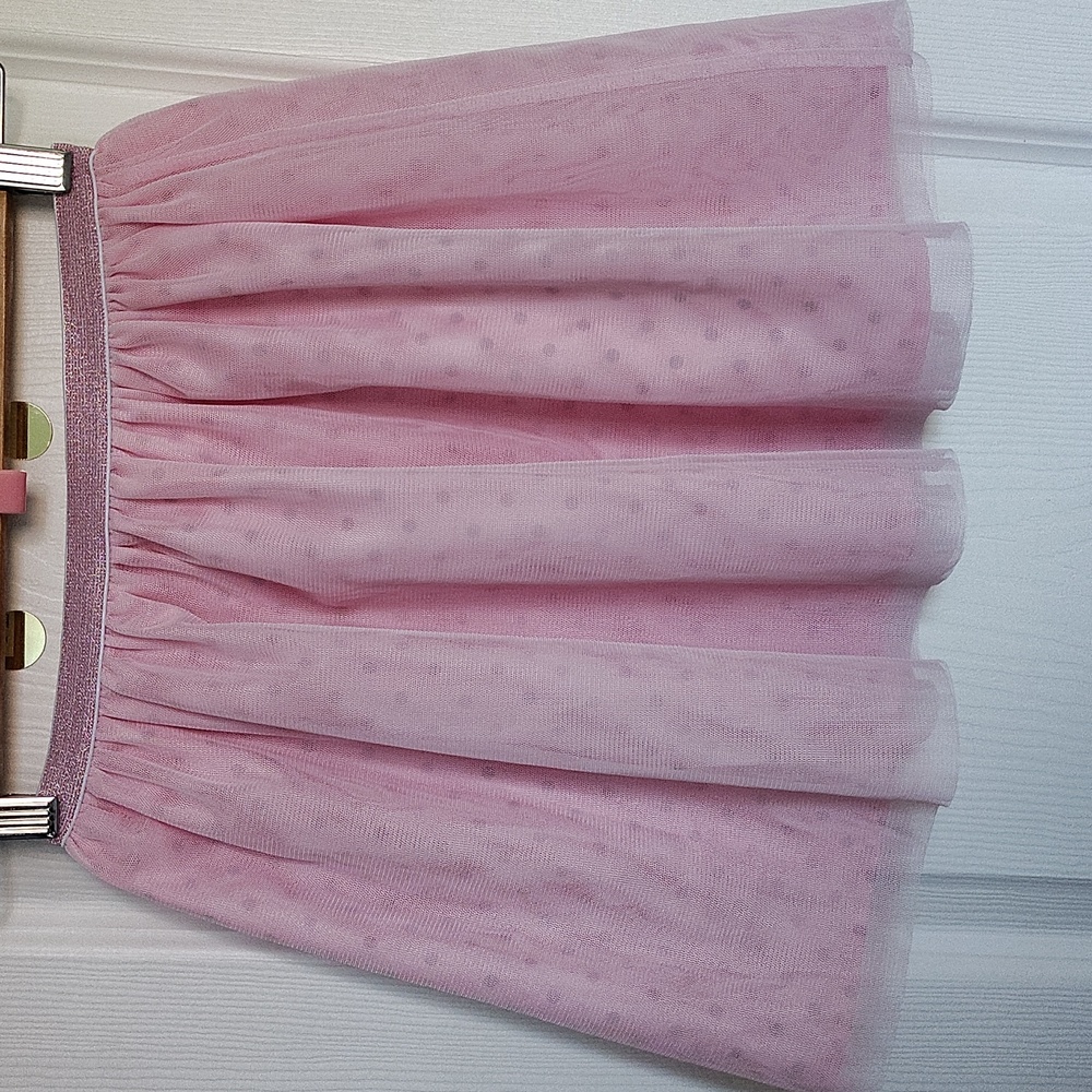 Disney Minnie Pink Tulle Skirt Polka Dot Lining
